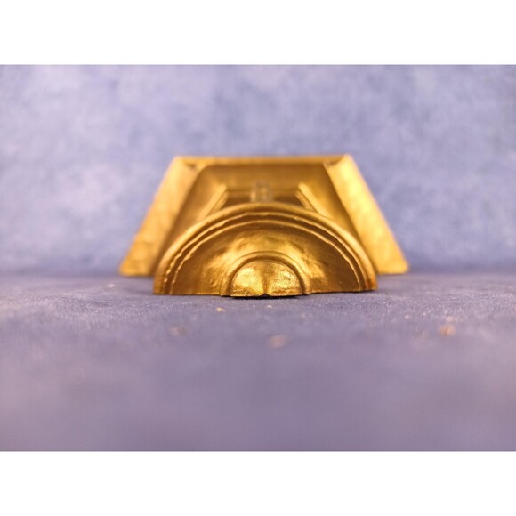 Homco Trapezoid Deco Shelf For Vases Plants Candles Brass Style Wall Art Decor - Picture 8 of 10